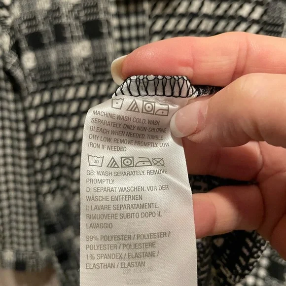 Attitudes by Renee Monochrome Patchwork Dress - Picture 5 of 7